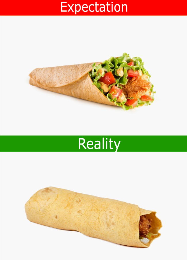 16 Pictures Of Fast Food Commercials vs Reality