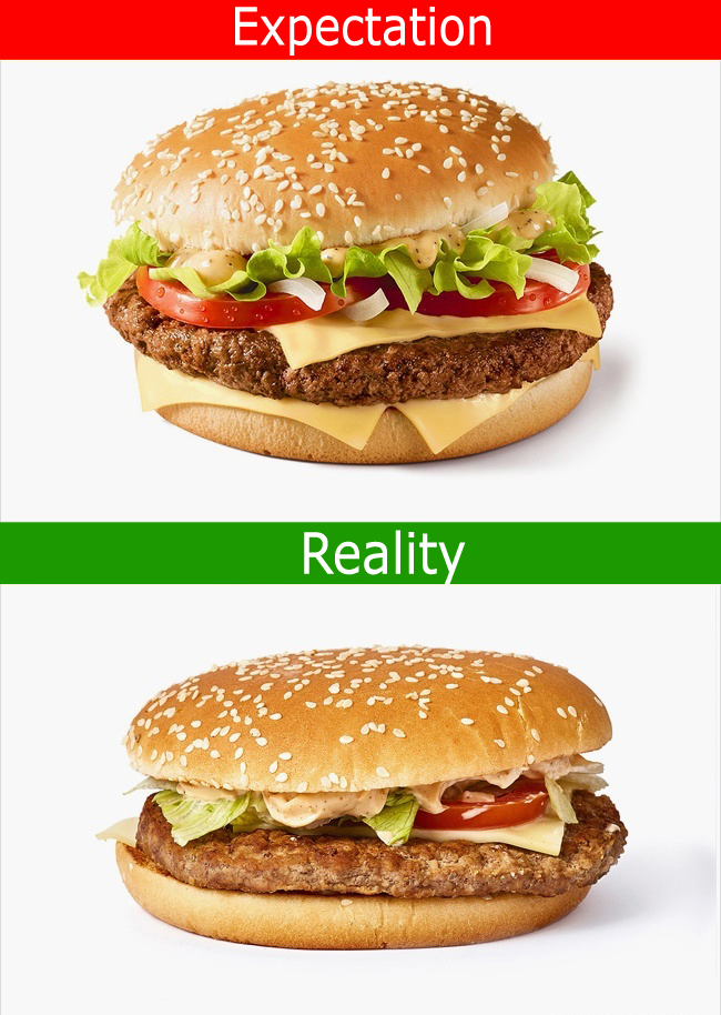 16 Pictures Of Fast Food Commercials vs Reality