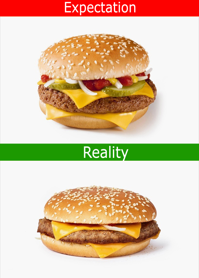 16 Pictures Of Fast Food Commercials vs Reality