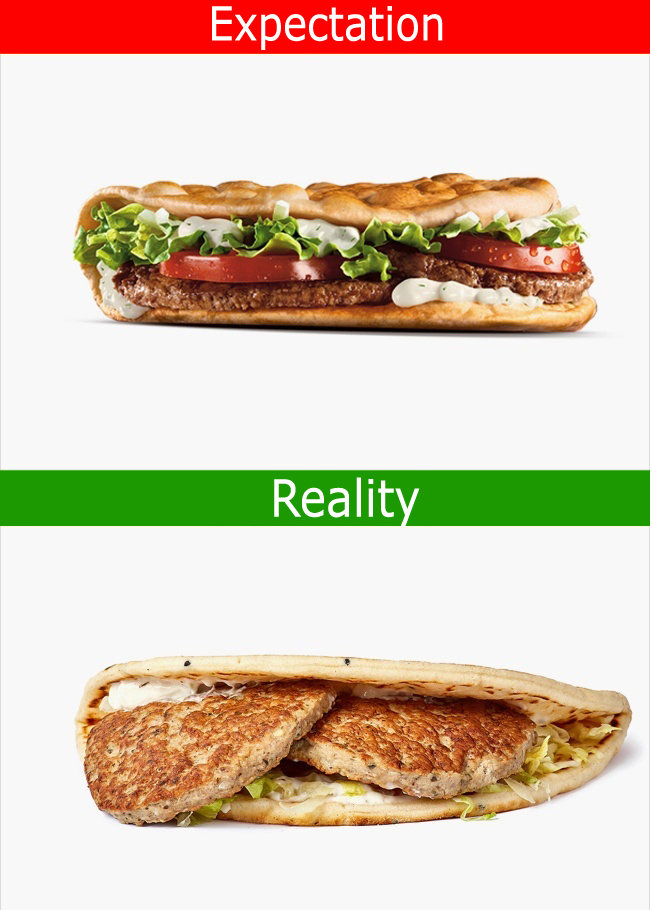 16 Pictures Of Fast Food Commercials vs Reality