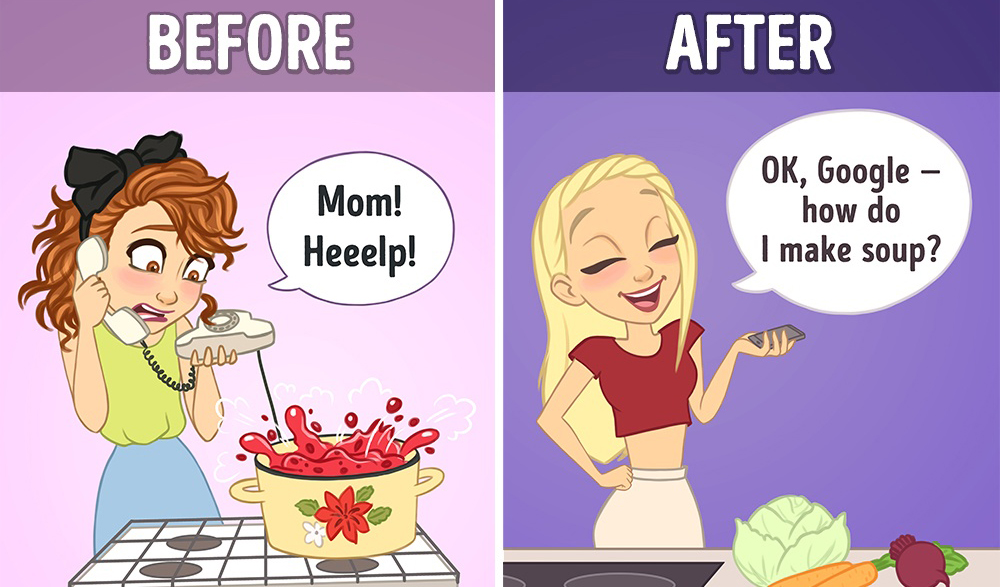 11 Illustrations Show That How Much the Internet Has Changed Our Lives