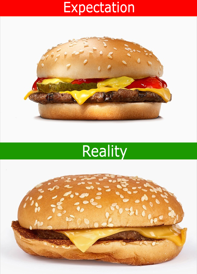 16 Pictures Of Fast Food Commercials vs Reality