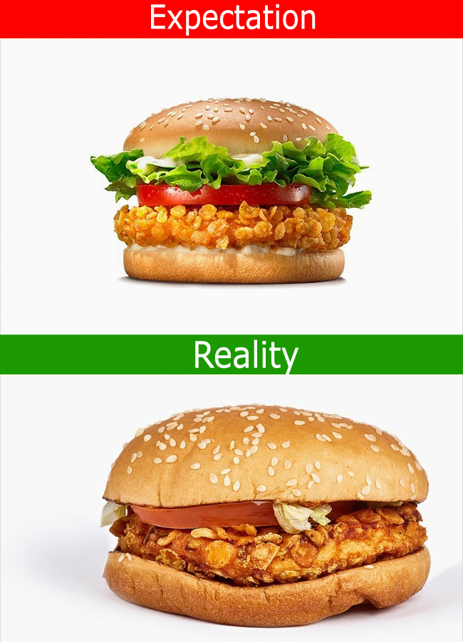 16 Pictures Of Fast Food Commercials vs Reality