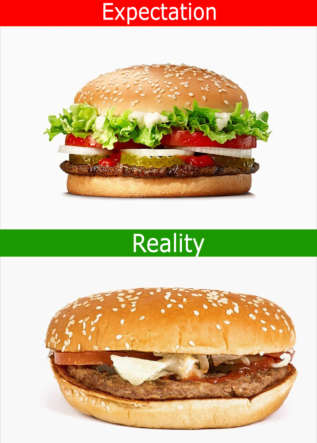 16 Pictures Of Fast Food Commercials vs Reality