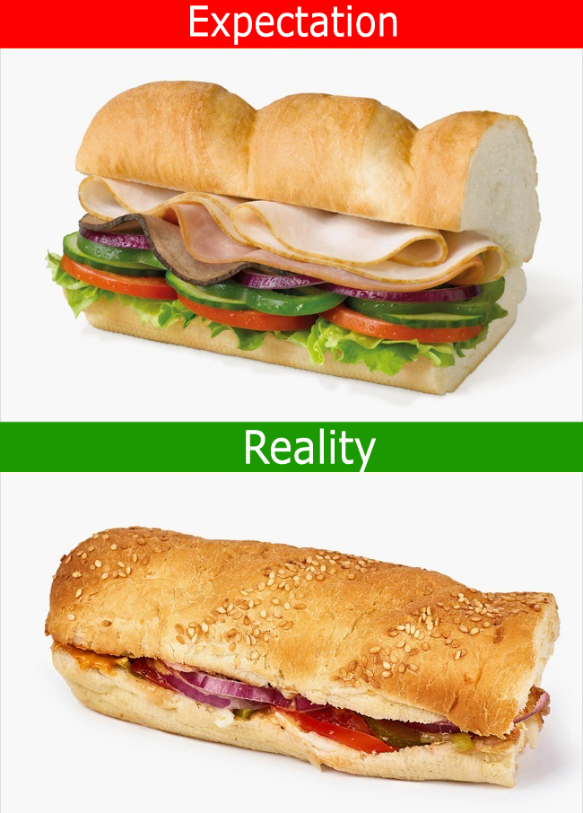 16 Pictures Of Fast Food Commercials vs Reality