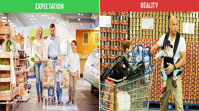 10 Picture of Family Life: Expectation vs. Reality