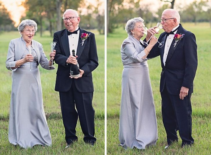 This Couple Waited 70 Years to Take Their Wedding Pictures