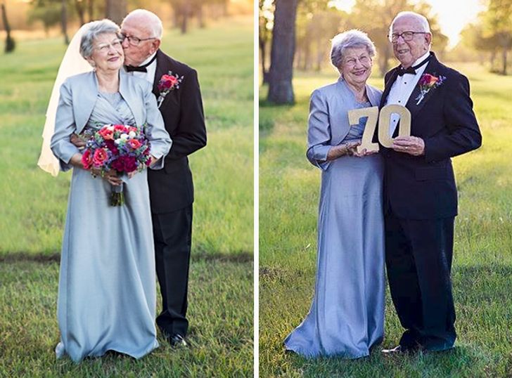 This Couple Waited 70 Years to Take Their Wedding Pictures